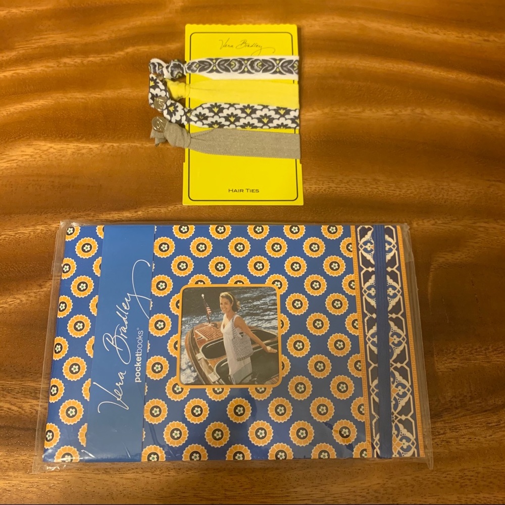 🌸 4/$15 Vera Bradley Hair Ties and Photo Book